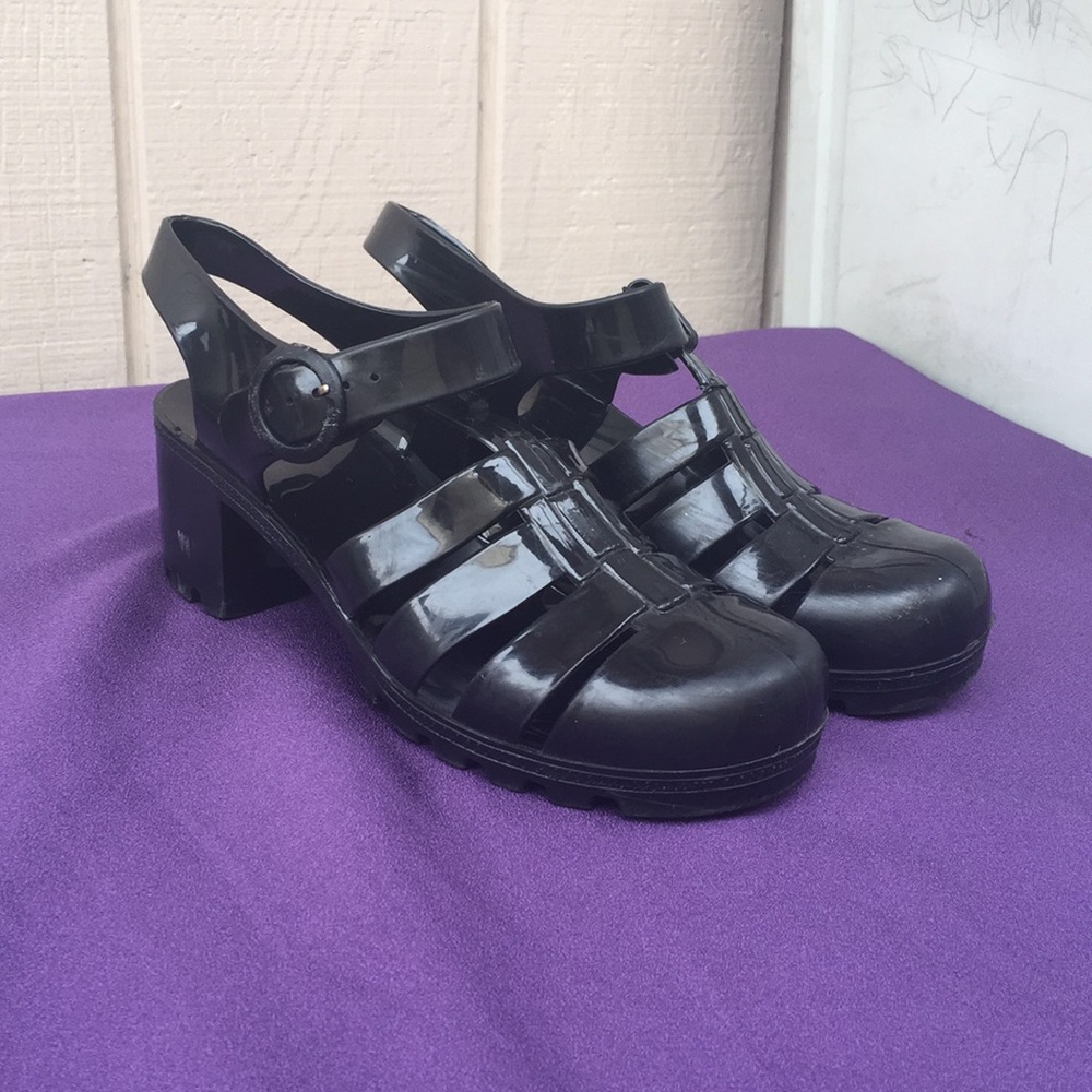 *New Photos* Black AA Jelly Sandals 🌟🖤